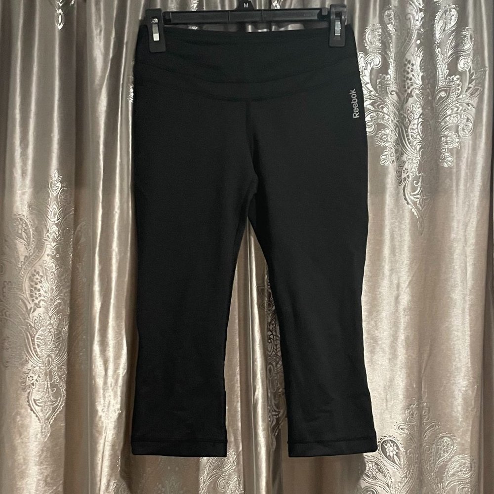 Women's Reebok Black Capri Leggings